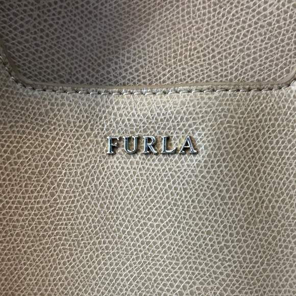 Furla Beige Leather Satchel